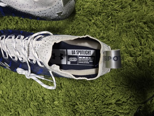 Neu ohne Etikett Under Armour Spotlight Lux ThreadLock Fußballschuhe – Herrengröße 16 – blau - Bild 6 von 9