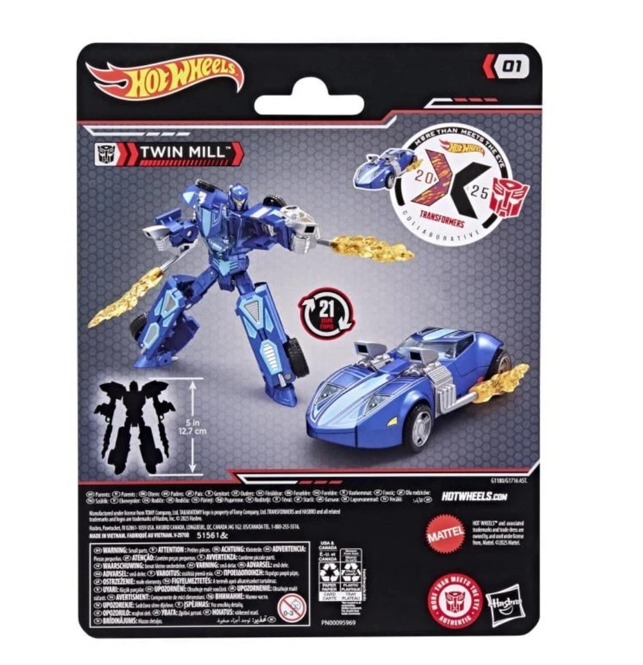 Transformers Collaborative Hot Wheels x Transformers Class Twin Mill *IN-STOCK* - Image 4 of 4