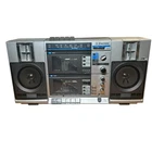 Emerson CTR 949 Boombox AM FM Radio Dual Cass Stereo With Cord Tested Working