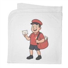 'Friendly Postman' Cotton Baby Blanket / Shawl BY00045209 