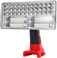 40W 4200LM Cordless LED Work Light Jobsite Flashlight for Milwaukee 18V Battery