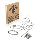 Chrome Extended Handlebar Cable Kit For Harley Touring 99 07 12