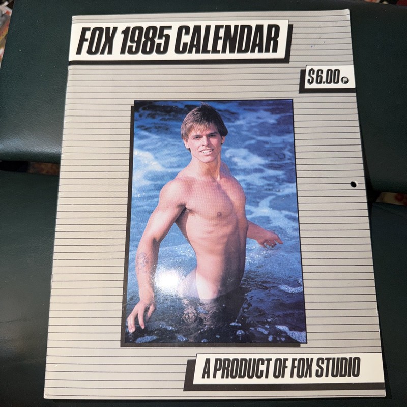 FOX 1985 CALENDAR SOHO GAY Men Art Photo Male Calendar
