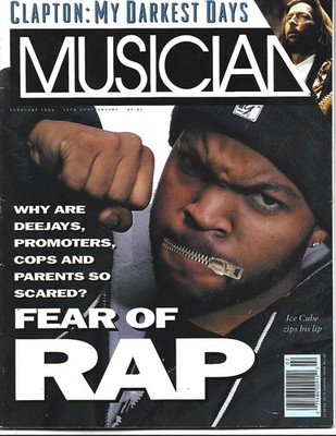 FEBRUARY 1992 MUSICIAN MAGAZINE ICE CUBE ERIC CLAPTON LOU REED SMOKEY ROBINSON