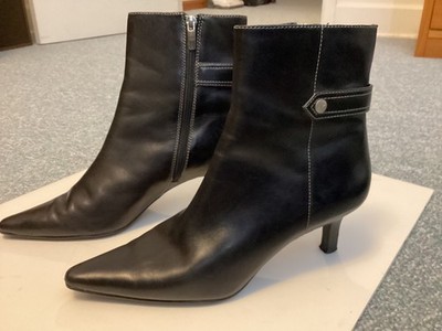Vintage Anne 8M iFlex Klein Ankle Boots Leather Upper Pointed High Healed Zipper