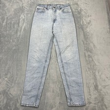 Vintage Levi's 550 Jeans Womens 7L Blue Denim Light Wash Relaxed Fit Tapered Leg