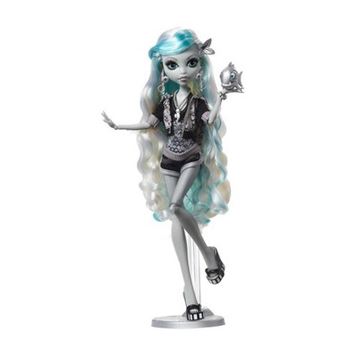 Monster High Reel Drama Puppe Lagoona Blue in Schwarzweiß