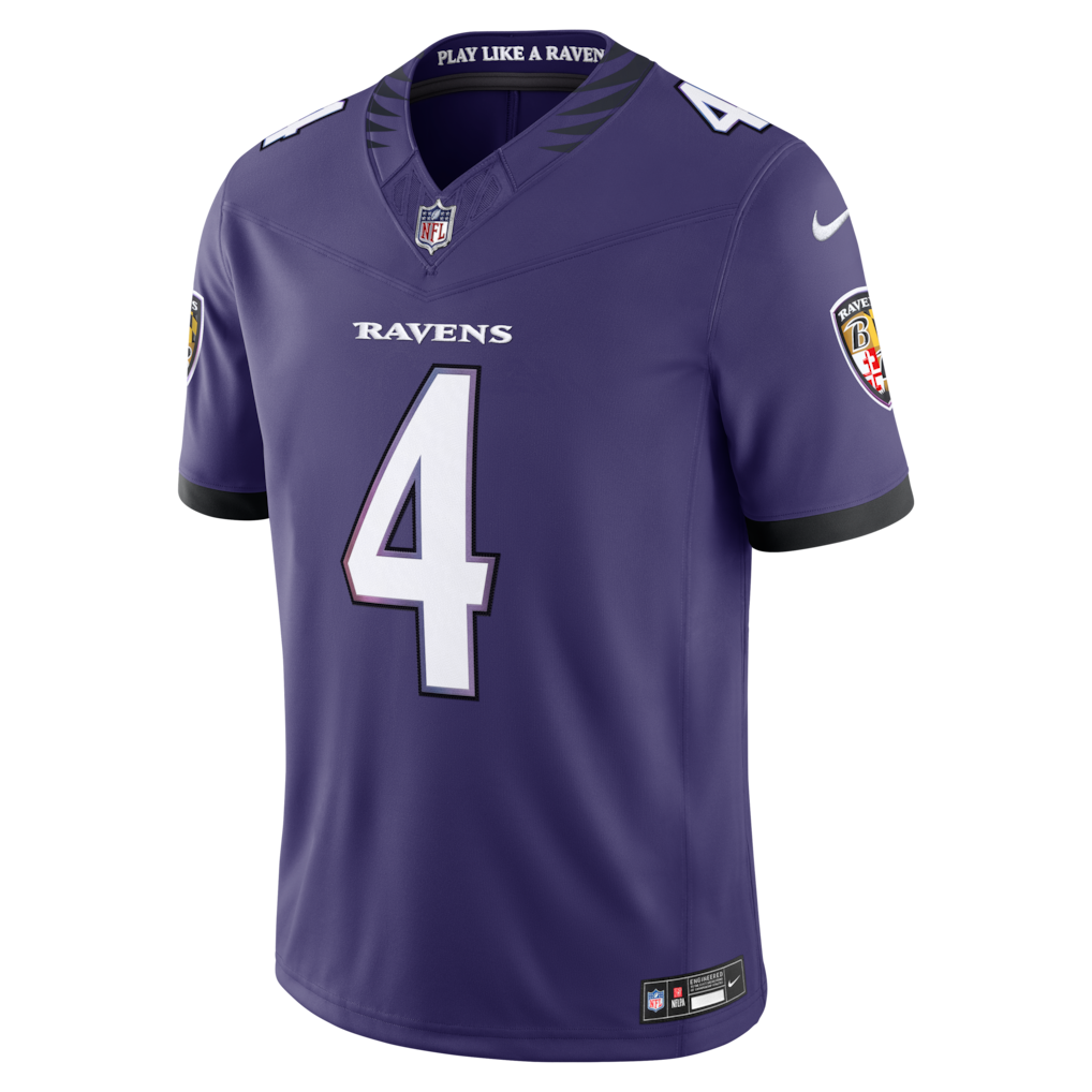 Baltimore Ravens Zay Flowers #4 Nike Purple 2026 F.U.S.E. NFL