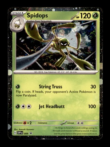Spidops 009 SV: Scarlet & Violet Promo Cards Holo NM Pokemon TCG