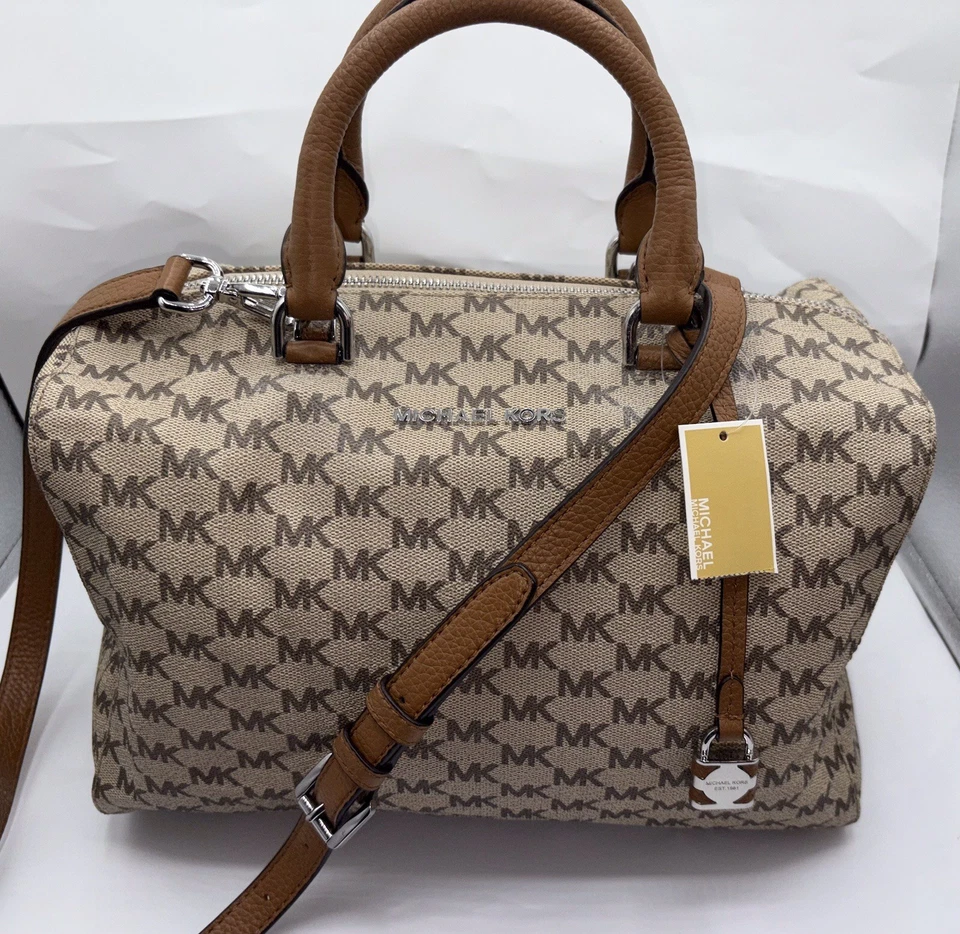 Bolso Bandolera Grande Convertible Michael Kors GRAYSON MK Signature Nuevo con Etiquetas Foto 2 de 4