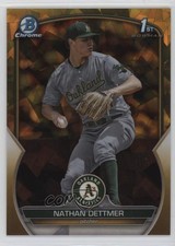 2023 Bowman Chrome Draft Sapphire Edition Gold /50 Nathan Dettmer #BDC-146 18rc