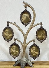 Family Tree Photo Frames Tree Holds 5 Pictures Freestanding Vintage Display