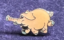 ELEPHANT CHARACTER RUNNING TRUNK OUT PIN BADGE UNKNOWN SOURCE