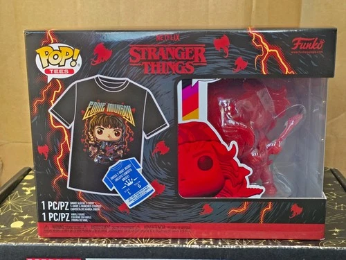 Funko Pop Vinyl - Television #1462 Eddie Munson Red & t-Shirt x3 - New- Stranger