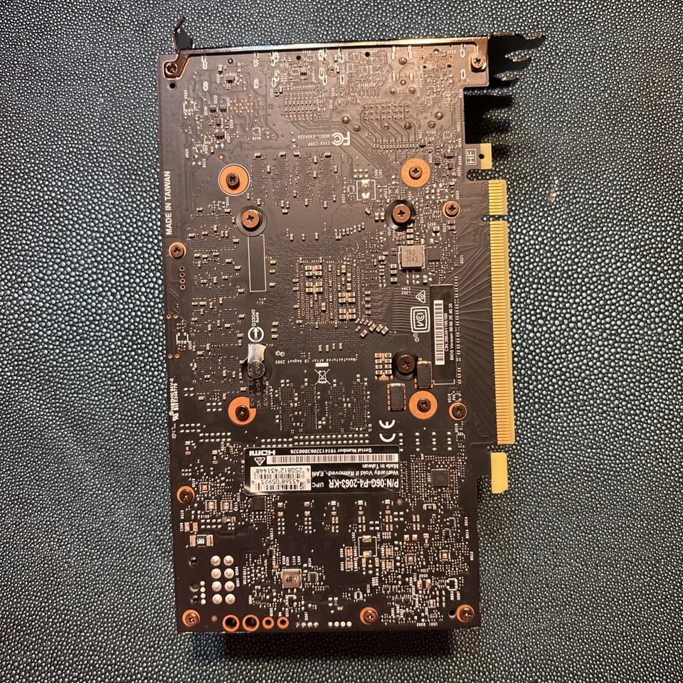 EVGA Geforce RTX 2060 XC 6GB GDDR6 PCIE 3.0 X16 DVI/HDMI/DP GPU limpia probada Foto 3 de 4