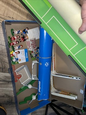 Playmobil Soccer Football Set 4700 Near Complete w/ Box, Manuals, Stickers