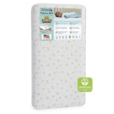 Pediatric 800 Crib Toddler Mattress Extra Firm 80 Coil Waterproof Ecru