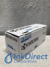 Genuine Kyocera Mita 1T02NRCUS0 TK-5142C TK5142C Toner and Waste Container Kit C