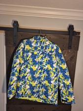PHIBEE Boys Blue Green Yellow Snowboard Ski Jacket Size 170/176 Men M/L