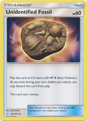 Unidentified Fossil 155/181 Sun & Moon Team Up