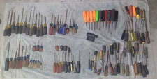 Mixed Lot of 110+ Screwdrivers. Craftsman, Klein, Husky, Stanley, and more.