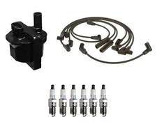 Denso Ignition Coil & Wire Set 6 Iridium Power Spark Plug Kit For Chevy 4.3L V6