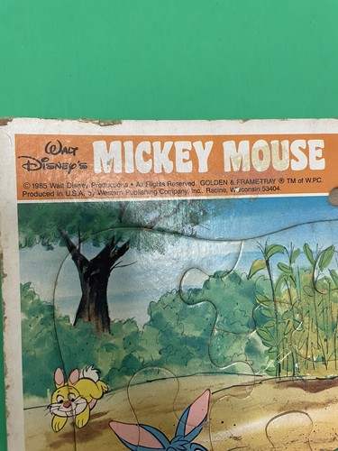 Mickey Mouse 1985 Golden Puzzle Ages 3-7 - Picture 4 of 7