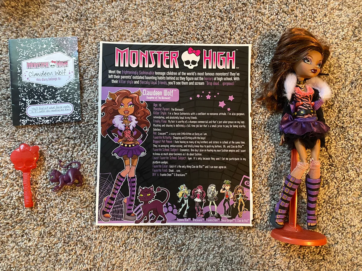 Monster High First Wave Clawdeen Wolf Original Ghouls