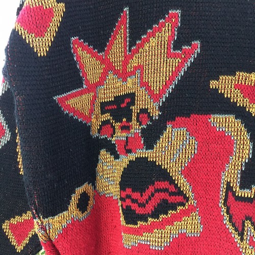 KANSAI YAMAMOTO Vintage RARE 80s Sweater - David Bowie's Designer! M - Picture 3 of 5