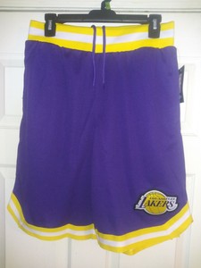 purple and gold basketball shorts