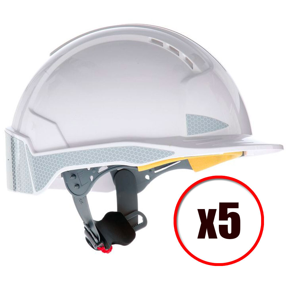 Casque de protection Evolite CR2 JSP ventilé à cliquet en lot de 5