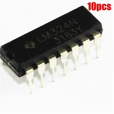 Op-Amp LM324N LM324 DIP14 Low Power Quad Ti 10Pcs Ic New ps