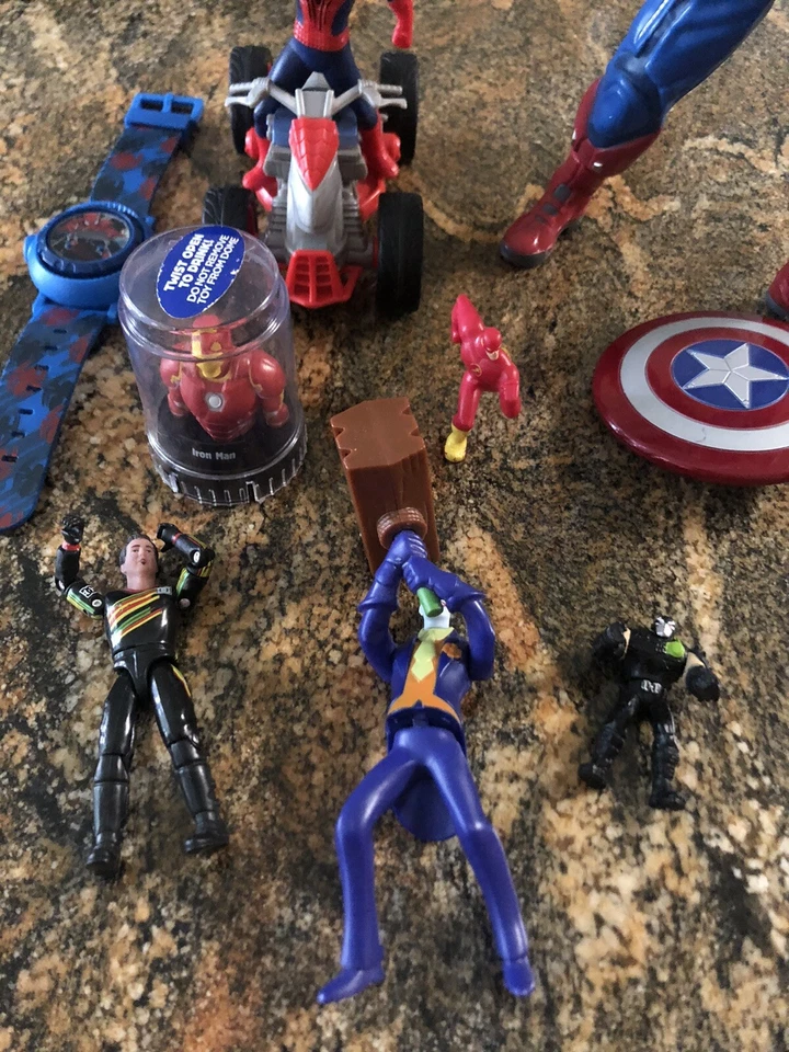 Лот товаров Marvel DC Капитан Америка Человек-паук Флэш Железный человек Джокер + другие - Изображение 4 из 4