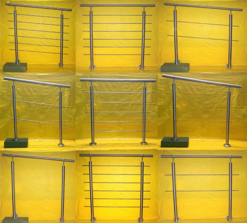 Edelstahl Geländer Handlauf Treppengeländer Balkongeländer V2A Treppe Bausatz