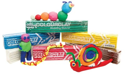 FARBE TON, 3KG BOX, 6 ASTD FARBEN, PRODUKTPALETTE SCOLAQUIP COLO FÜR SCOLAQUIP