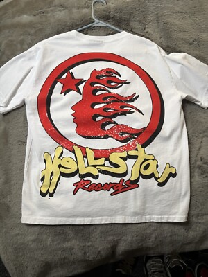 Hellstar Flame Earth T-Shirt Men's Small | eBay