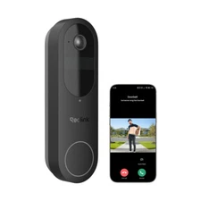 Wireless 2K Battery Video Doorbell Camera, 150°x150° Head-to-Toe View, 2.4/5 GHz