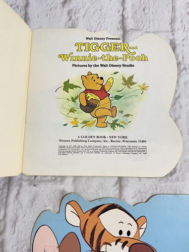 Vintage Golden Shape Books Tigger & Winnie the Pooh - Imagen 3 de 4