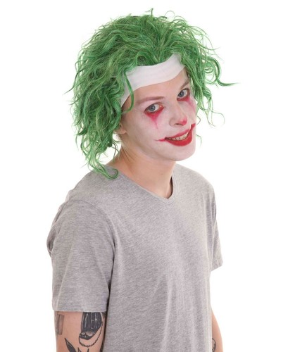 Men's TV Movie Jocker Green Wig HM-1165A - Picture 7 of 9