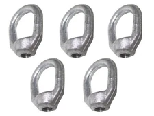 5/16" Lifting Eye Nut Drop Forged Galvanized Threaded Fastener - Pack of Five