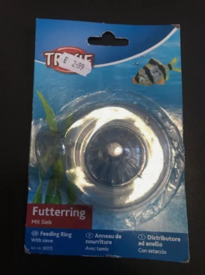 TRIXIE FUTTERRING FÜR AQUARIUM FISCHBECKEN #EC
