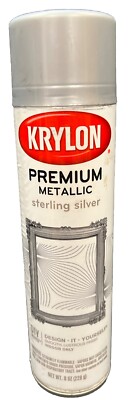Krylon Premium Metallic Sterling Silver Spray Paint (Used)