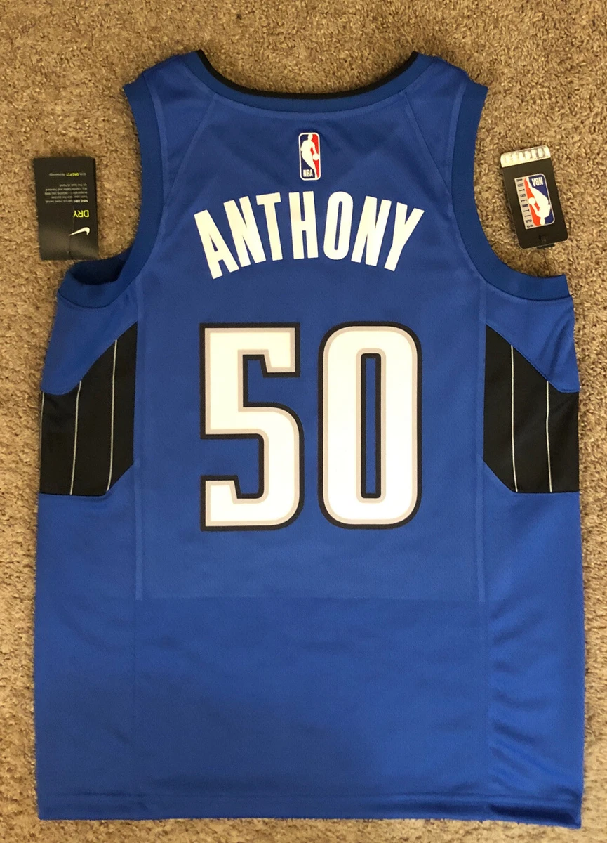 Nike Men's Orlando Magic Cole Anthony #50 Royal Dri-Fit Swingman Jersey, Small, Blue