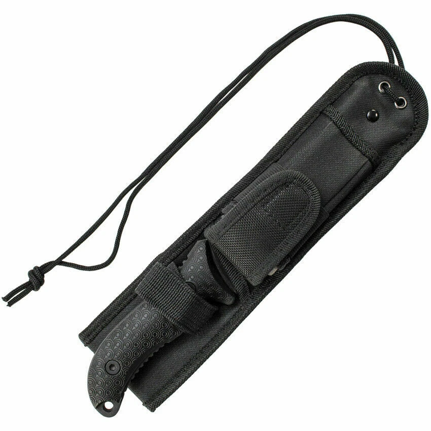 Cuchillo de combate Bowie Schrade Frontier Bushcraft 1095 SCHF36 Ferro Rod piedra de afilar Foto 4 de 4