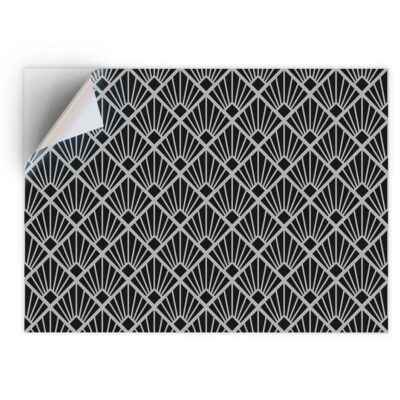 One Sticker Bw 1 x Vinyl Sticker A4 - BW - Art Deco Black Stylish Vintage #42490 | eBay UK
