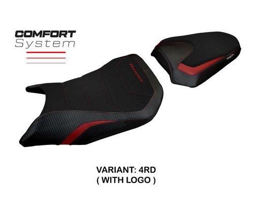 Rivestimento sella Toyama Comfort System Rosso+logo T.I.Honda CB 750 Hornet 2023 - Foto 2 di 2