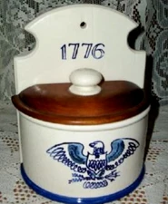 Metlox Poppytrail Salt Box Americana Federal Eagle Bicentennial 1776 Provencial