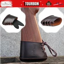 Tourbon Leather Slip-on Rifle Stock Cover Recoil Pad Gun Butt Protection LOP Add