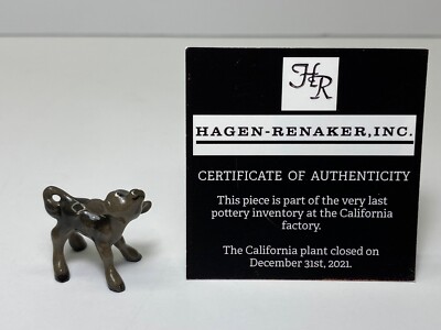 Hagen Renaker #923 A-211 Miniatures Calf Head Up Black Last of