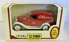 Ertl Diecast 1932 Ford Panel Delivery Bank Ace Hardware - Pre Owned!
